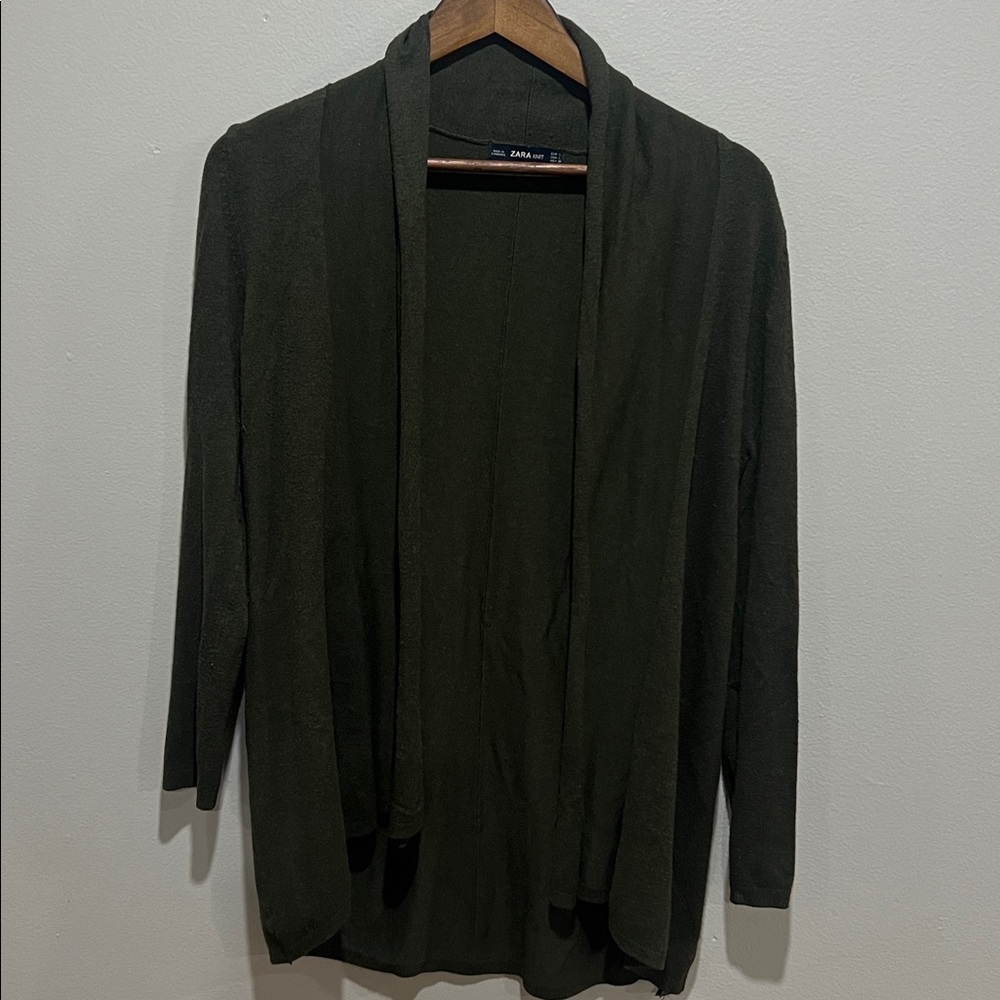 Zara Knit Green Cardigan